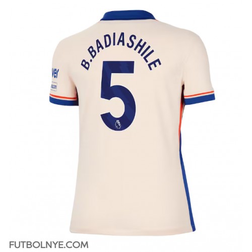 Camiseta Chelsea Benoit Badiashile #5 Visitante Equipación para mujer 2024-25 manga corta